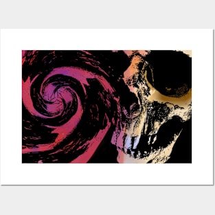 Trippy Skull Posters and Art